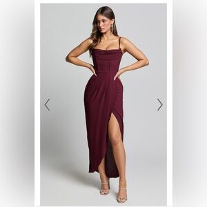 Showpo Andrina Midi Corset Smock Dress